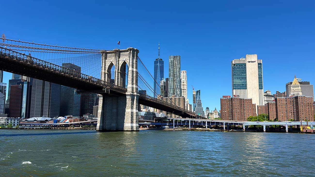 Brooklyn Bridge harbor view