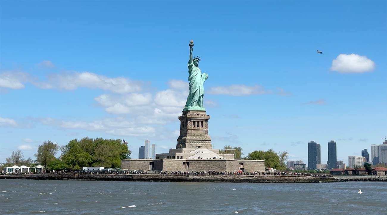 Statue of Liberty from New York Harbor